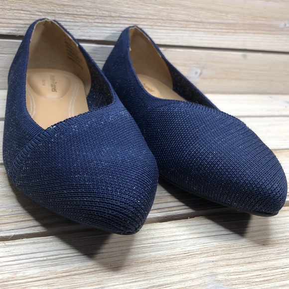 HUSH PUPPIES Navy Sadie Ballet Flats Size 6 - Picture 9 of 10